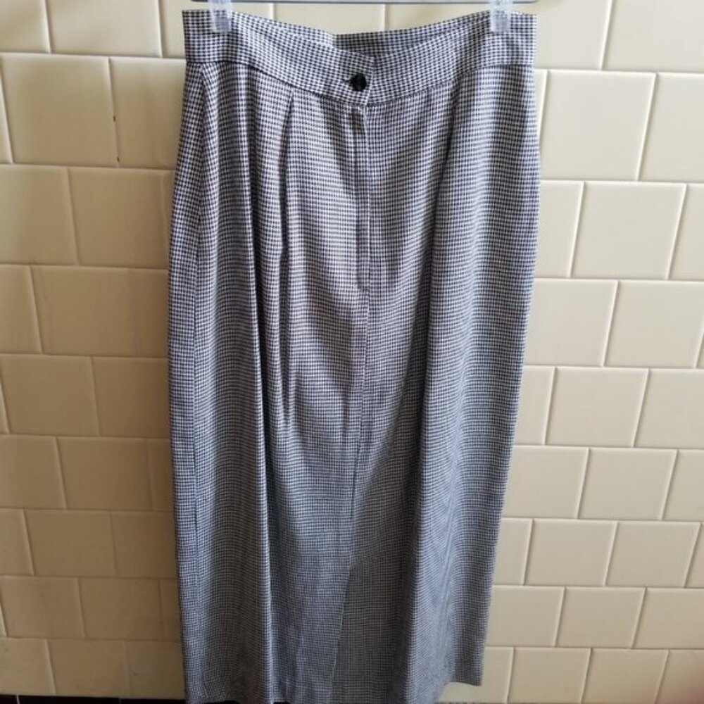 Like NEW Classic Black/White Houndstooth Skirt Size 10 Made in USA - Picture 10 of 10